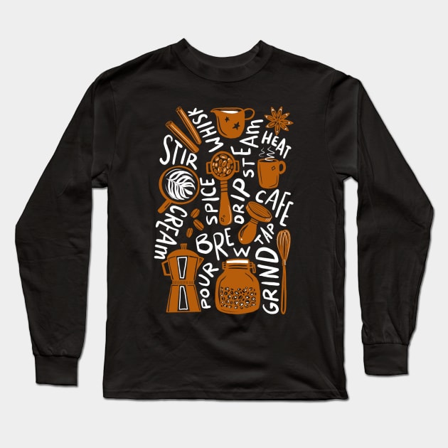 Barista Tools Long Sleeve T-Shirt by Off The Hook Studio